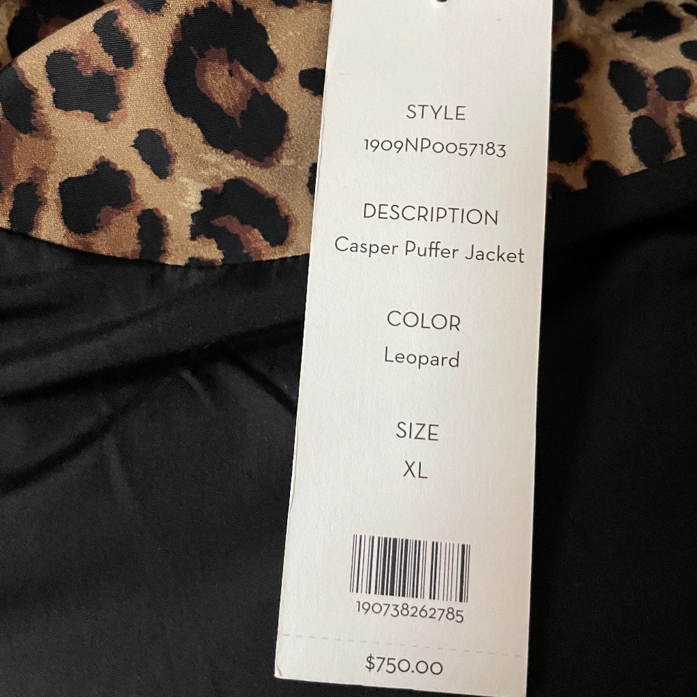 Veronica Beard Casper Leopard-Print Puffer Down Jacket - Picture 5 of 14